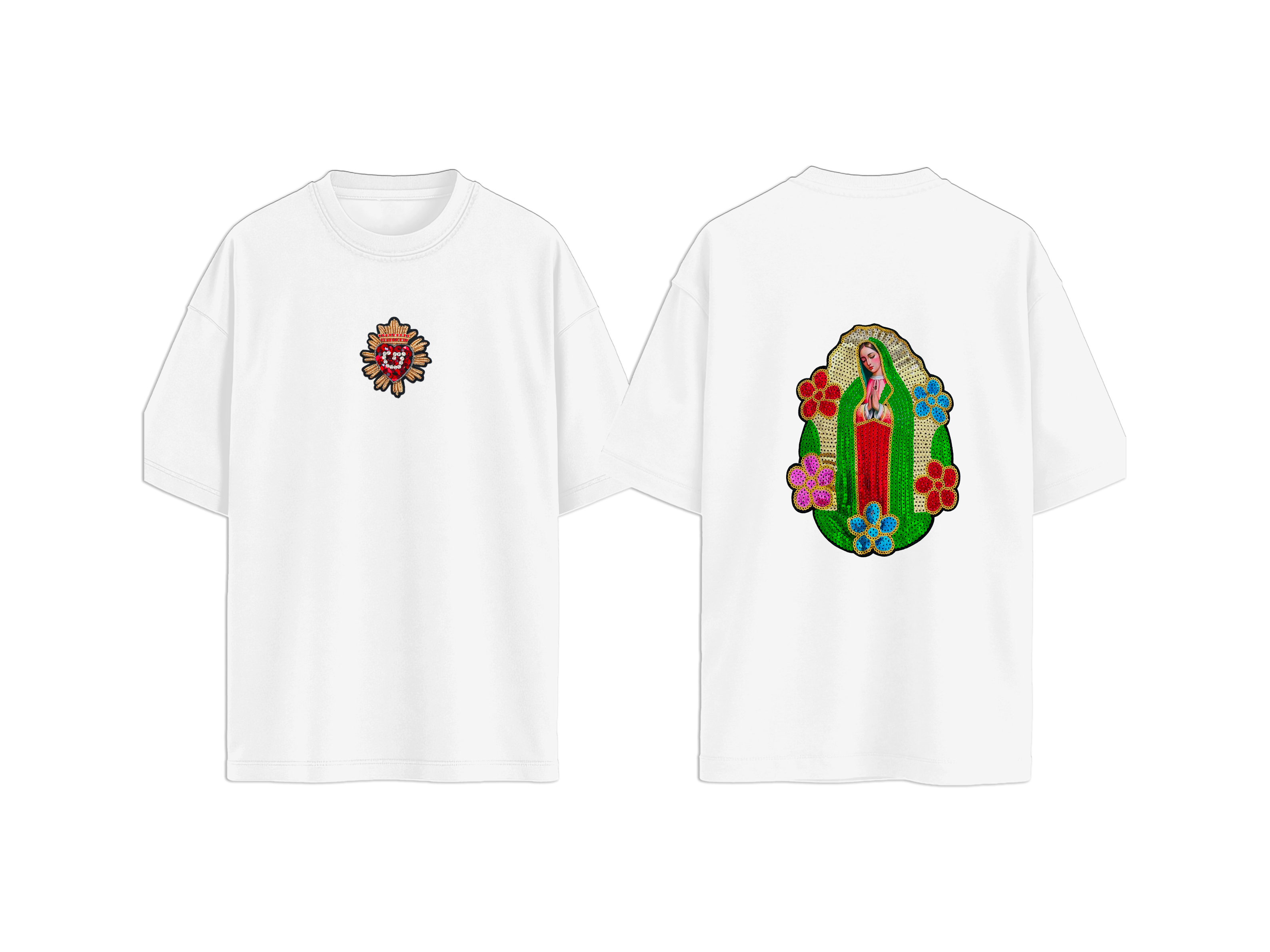 T-SHIRT PATCH MADONNA GUADALUPE