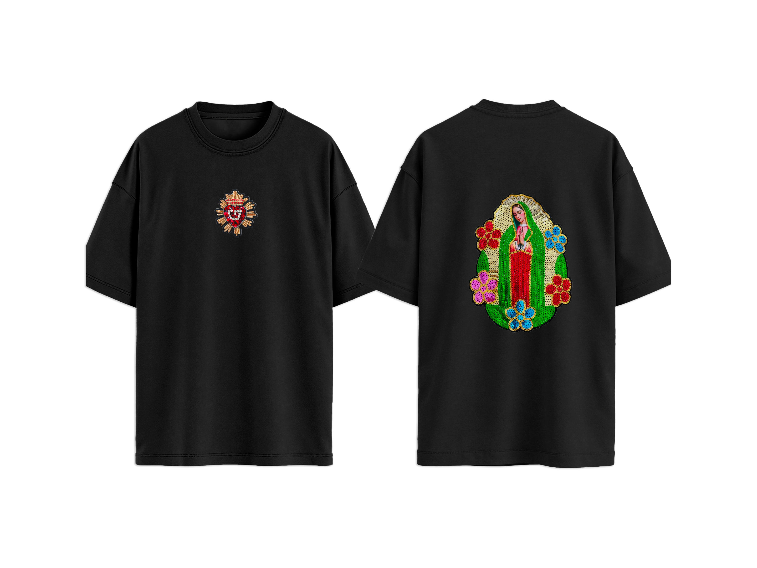 T-SHIRT PATCH MADONNA GUADALUPE